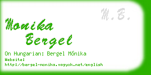 monika bergel business card